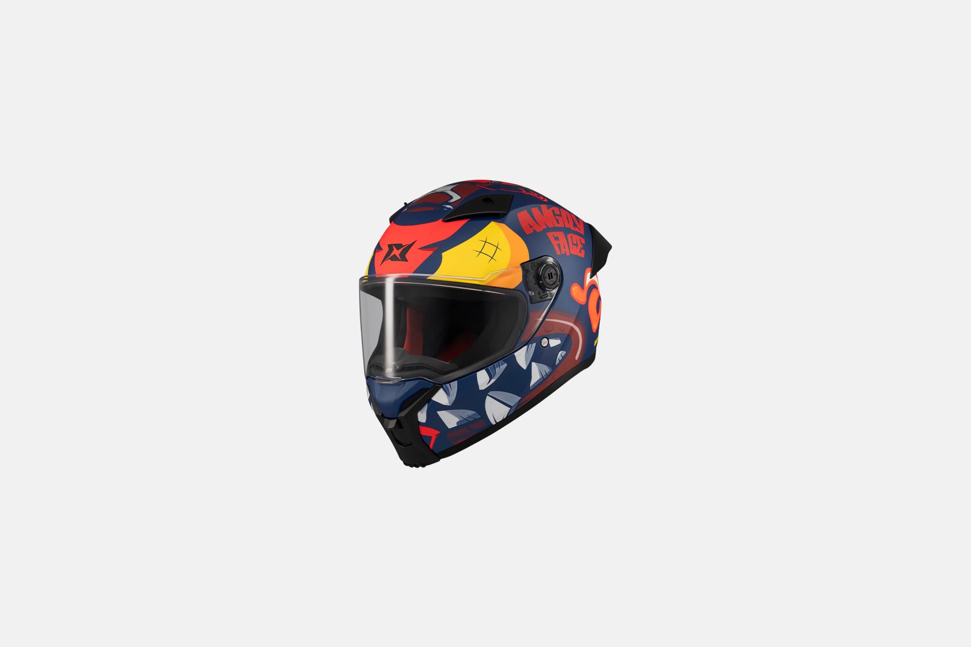 Экипировка Шлем AXXIS FF132 FENIX ANGRY FACE C5 MATT