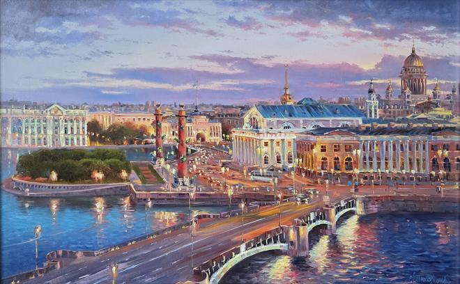 Картина «Стрелка Васильевского острова» - Полюткин Олег