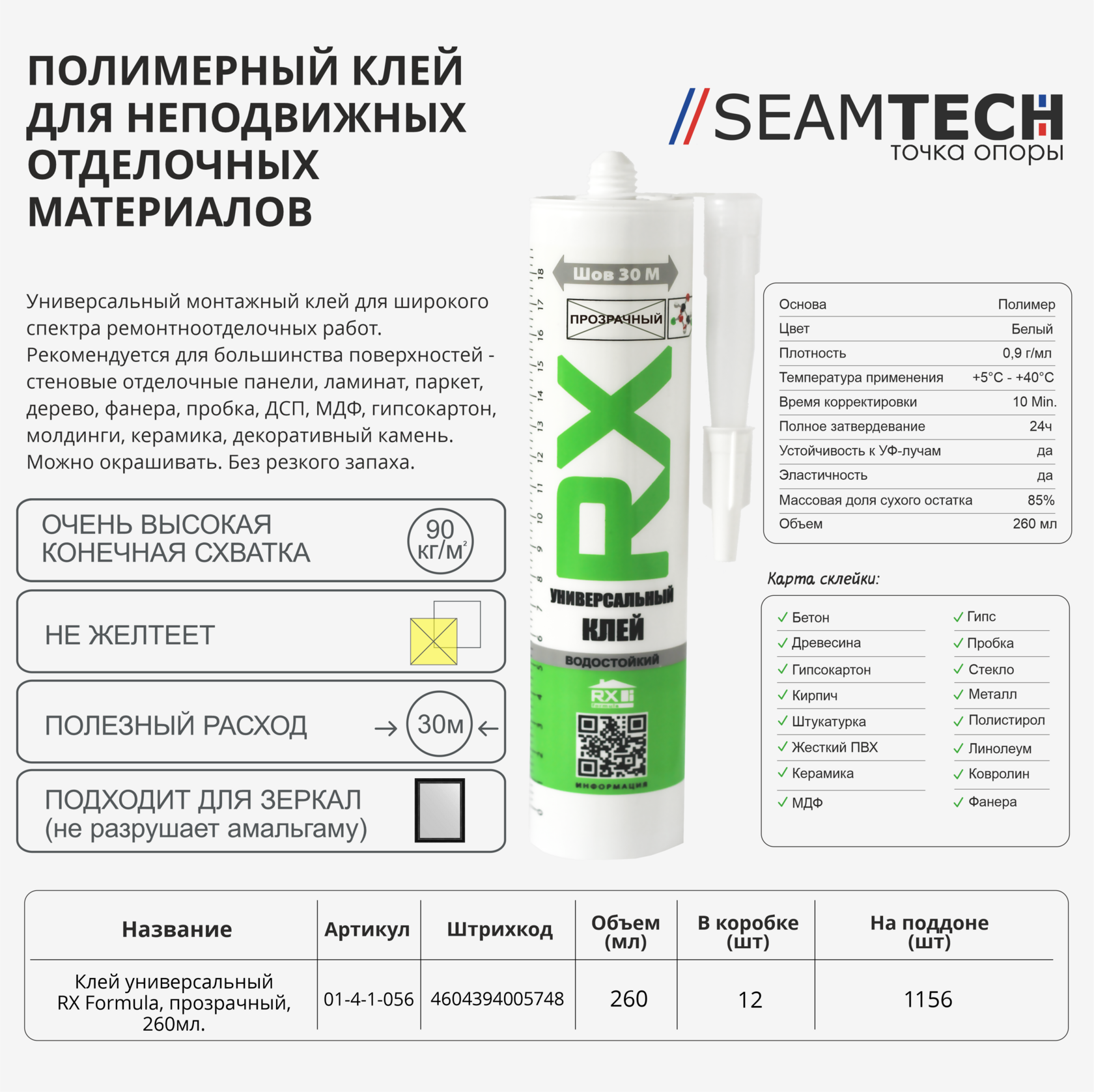 клей монтажный характеристика