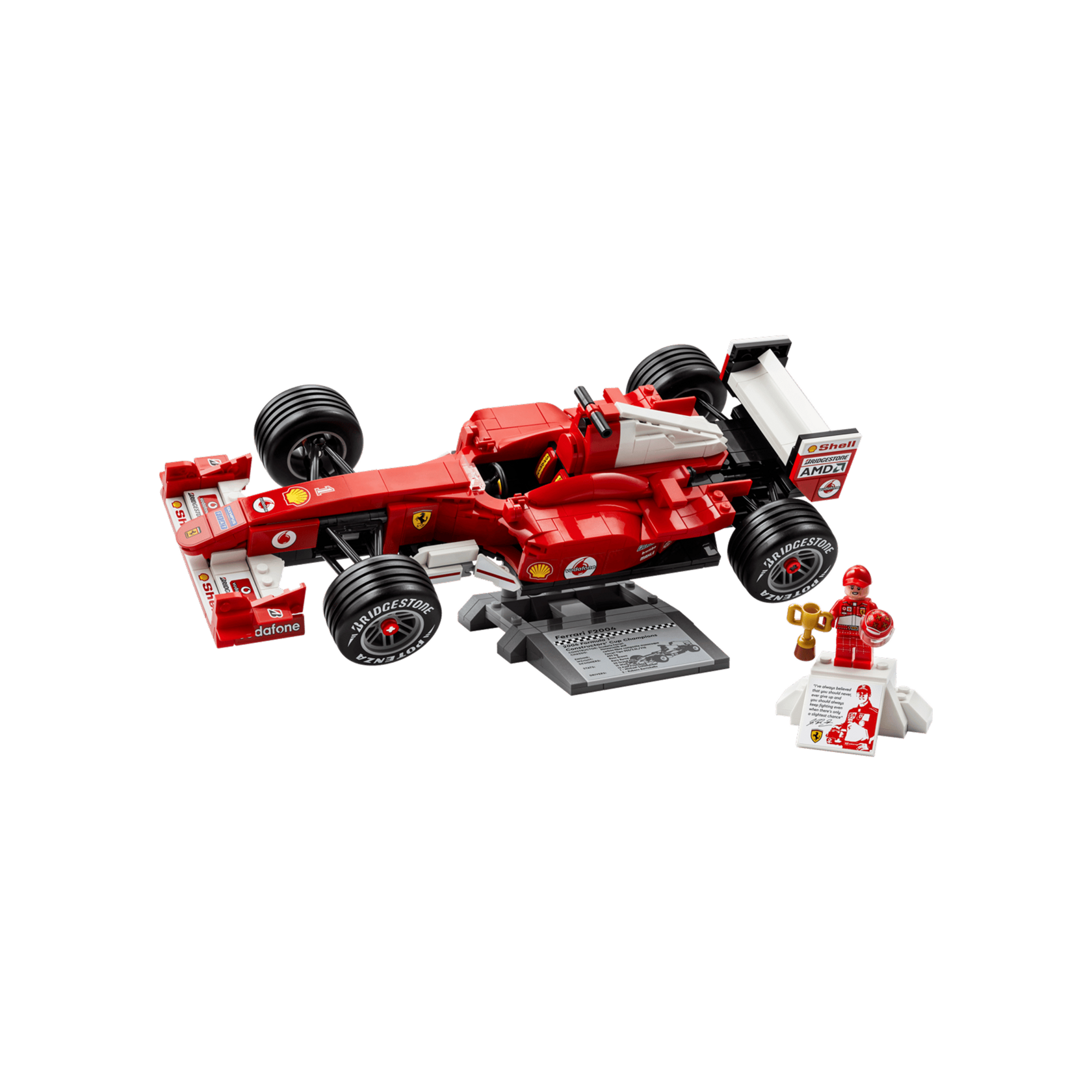 LEGO Icons Ferrari F2004 и минифигурка Михаэля Шумахера, набор 11375