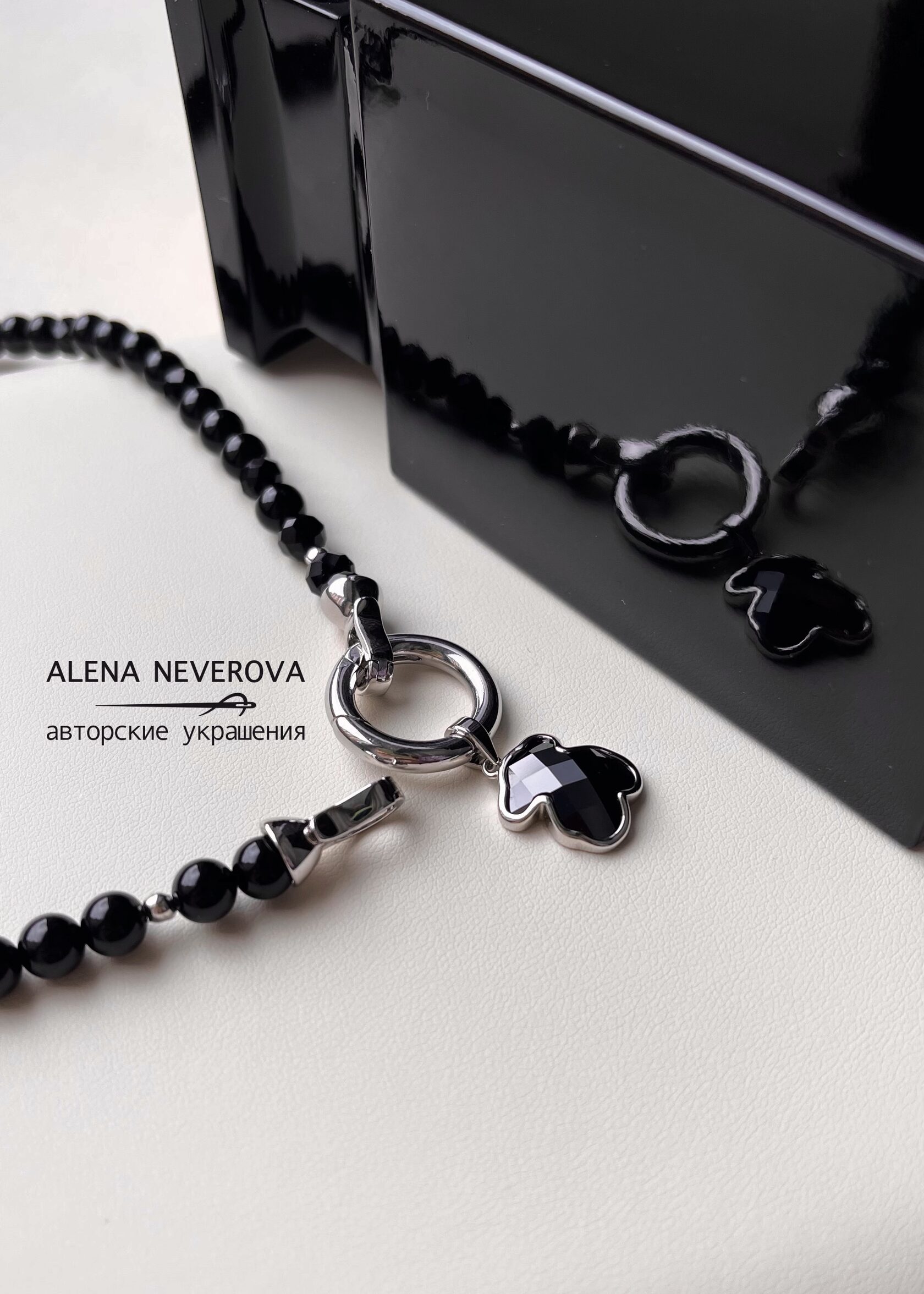 Колье Черная керамика ALENA NEVEROVA