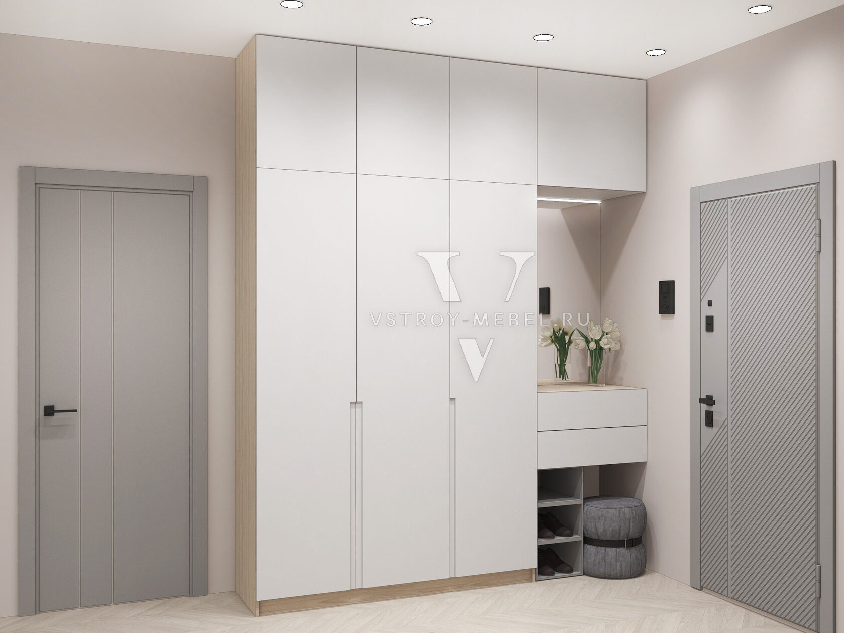 Белая прихожая (№70)