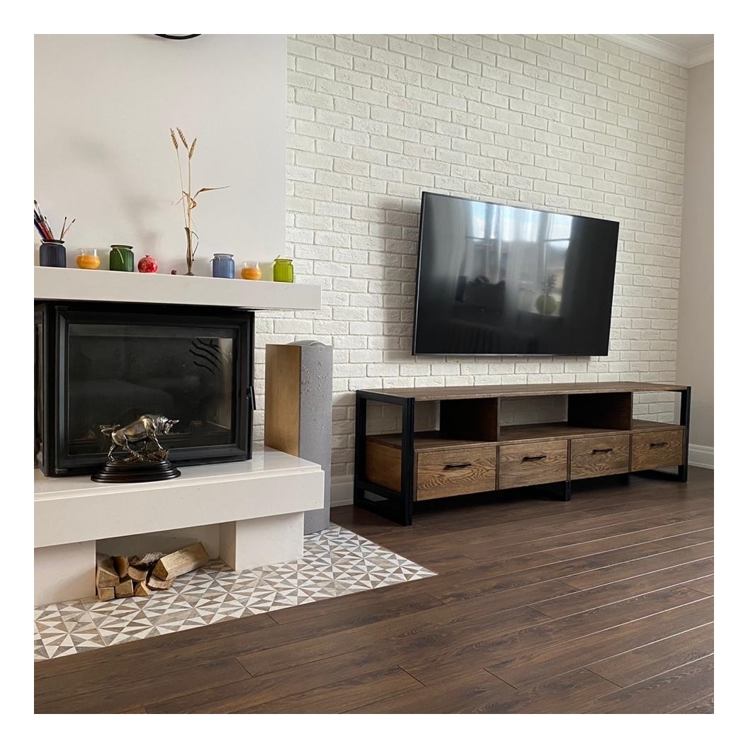 Тумба под тв лофт дуб купить в Москве | Тумбы в стиле лофт от производителя