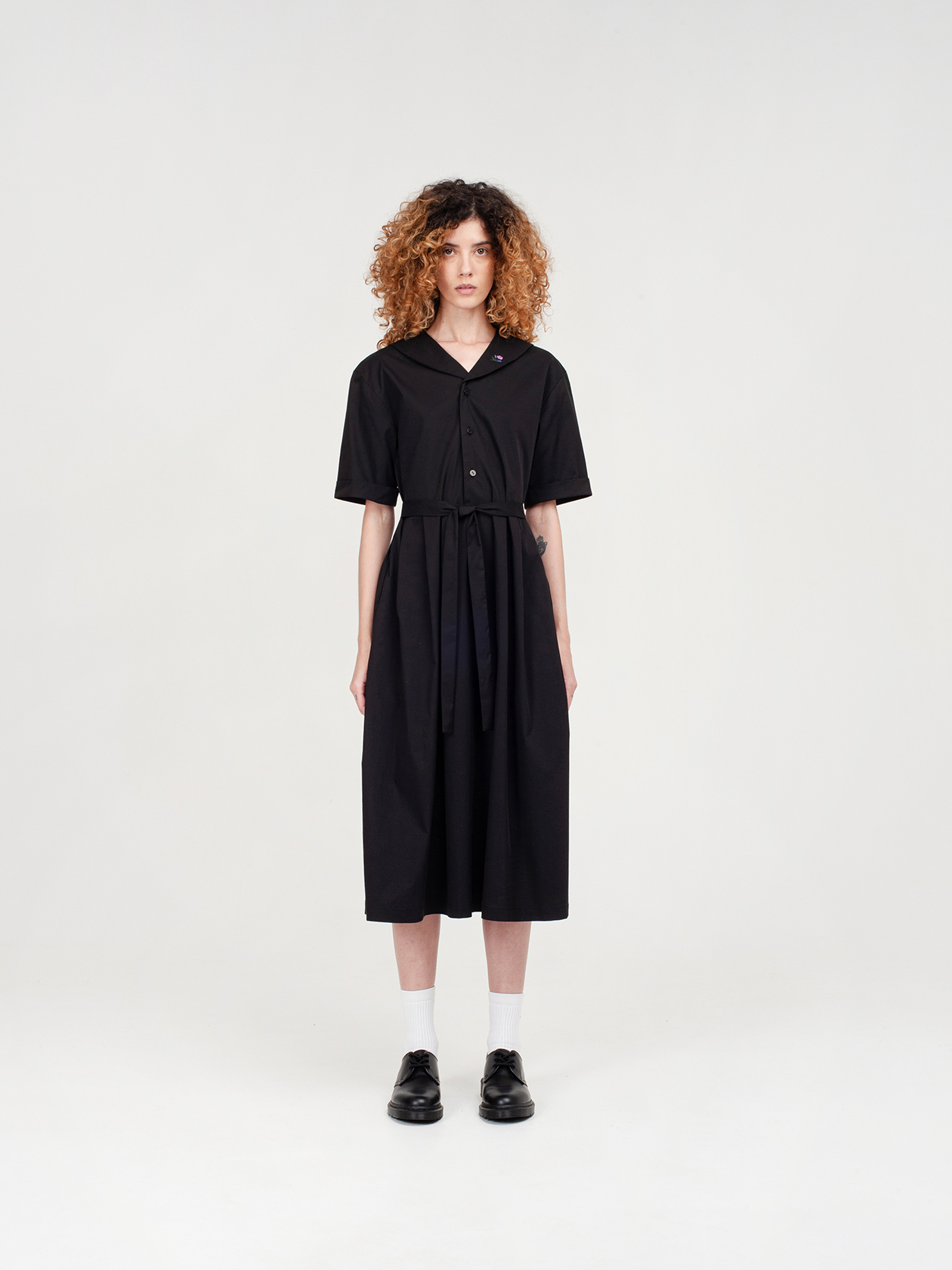 Платье-матроска Familia чёрное