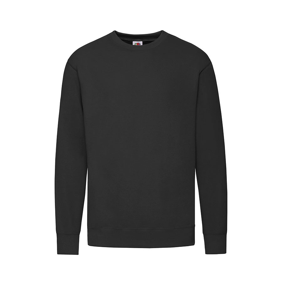 Толстовка мужская без начеса "Lightweight Set-in Sweat", черный — фото 1