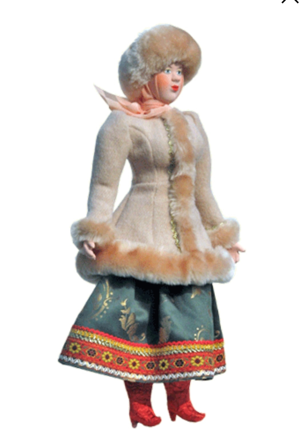 Русский костюм женский зимний