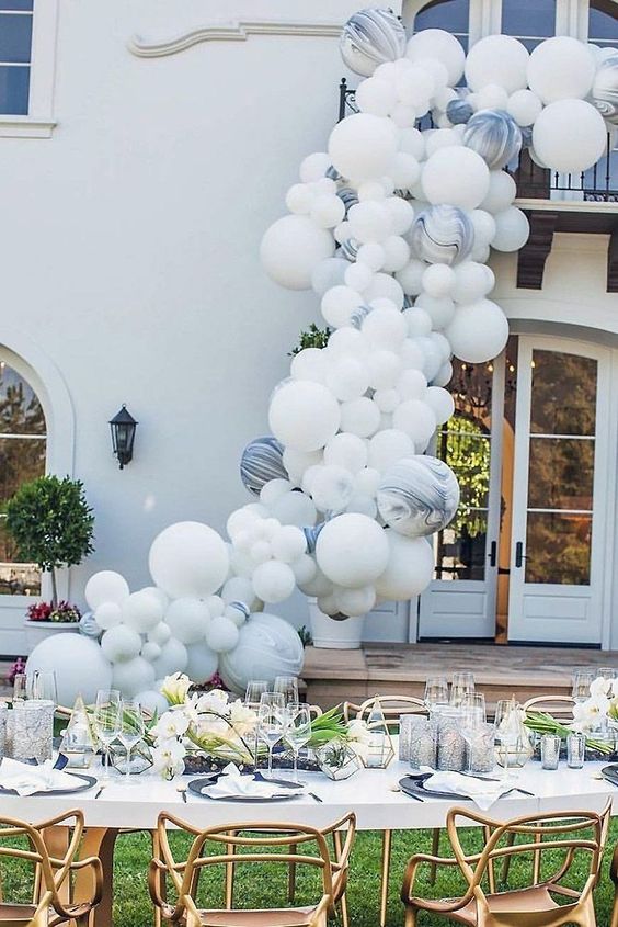 Arreglo Con Globos Para Novio Adorno De Boda Con Globos Guirnalda