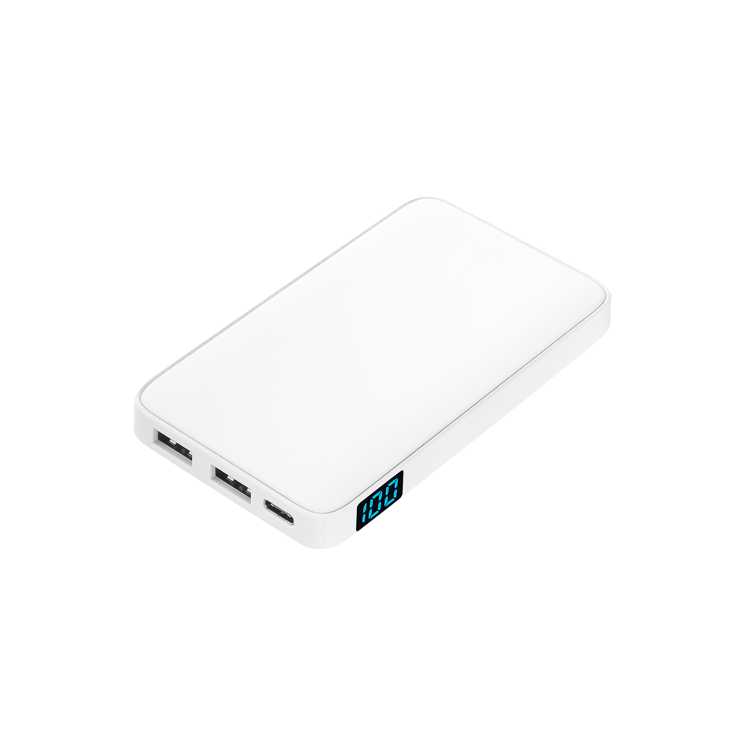 Внешний аккумулятор с подсветкой Ancor 5000 mAh, белый — фото 1