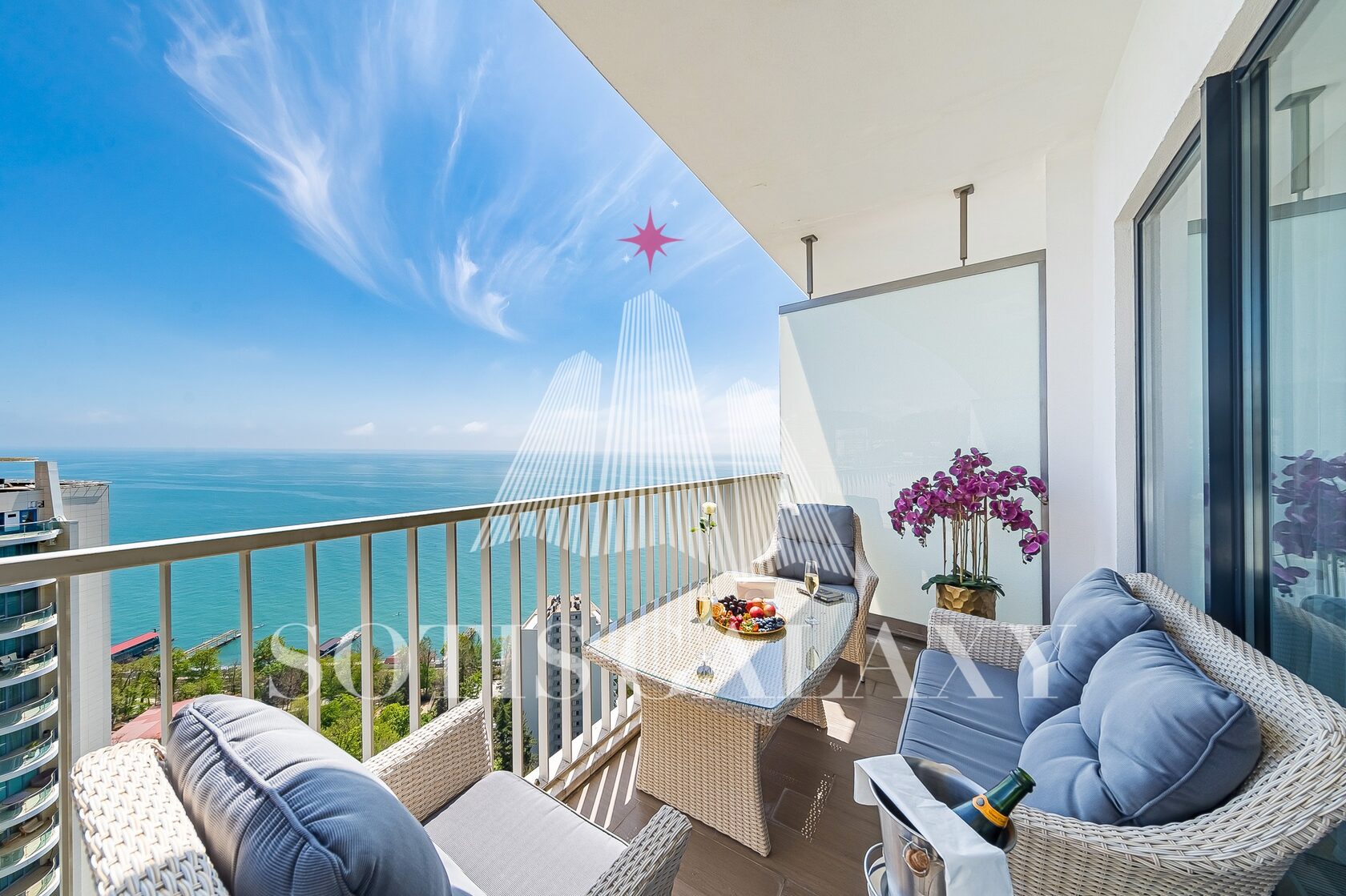 Апартаменты 100 м² · вид на море Актёр Гэлакси Сочи аренда