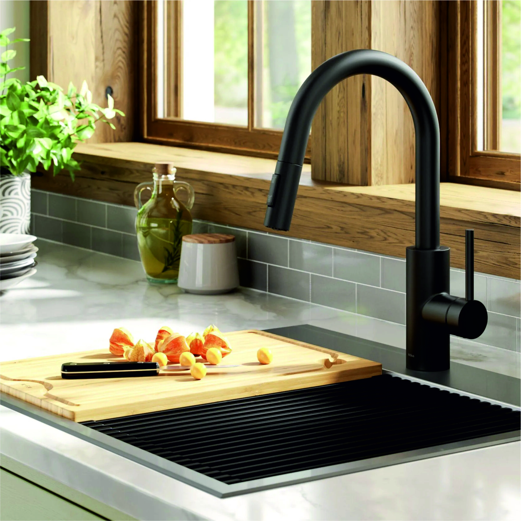 Кухонный смеситель Kraus KPF-2620MB - изображение 2