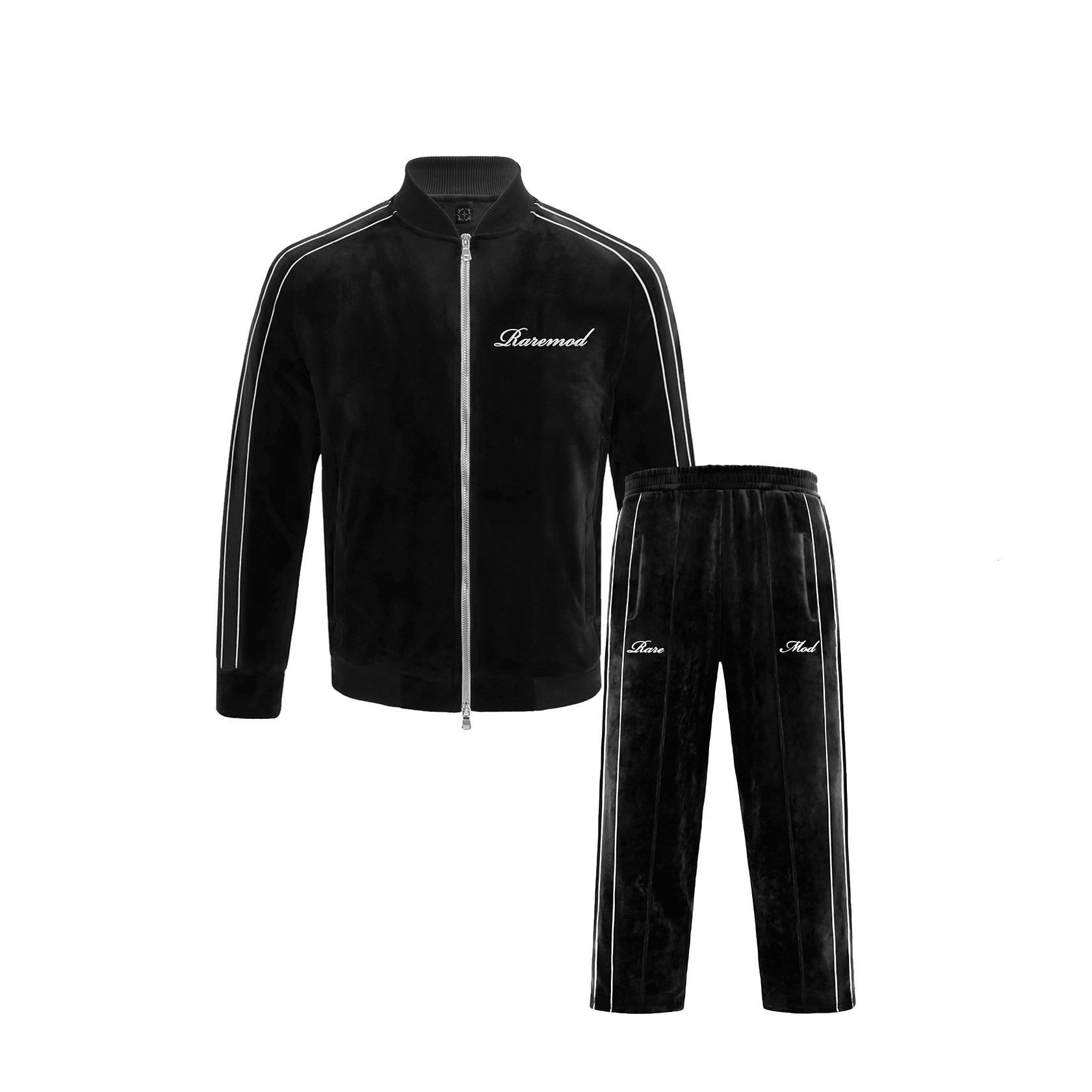 Black velour suit