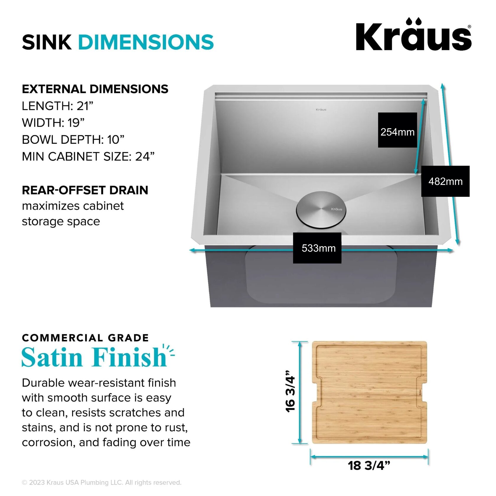 Кухонна мийка Kraus KWU111-21 - изображение 6