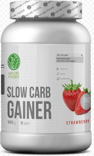 Гейнер на быстрых углеводах. Nature foods Slow Carb Gainer 1000g. Протеин nature foods. Гейнер Slow Carb мерная ложка.