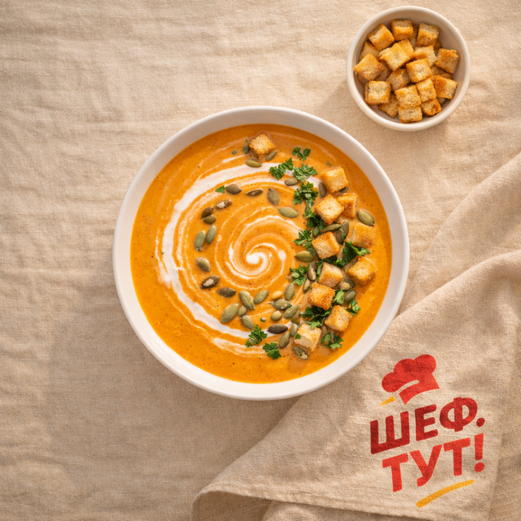 Крем суп из тыквы