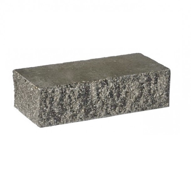 Кирпич облицовочный полнотелый гиперпрессованный рельефный Черный М200 ...