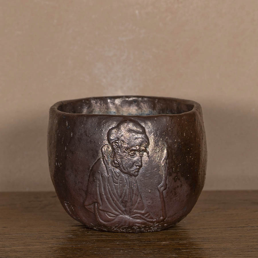 Чашечка Дэхуа дровяного высокотемпературного обжига с пепельной глазурью