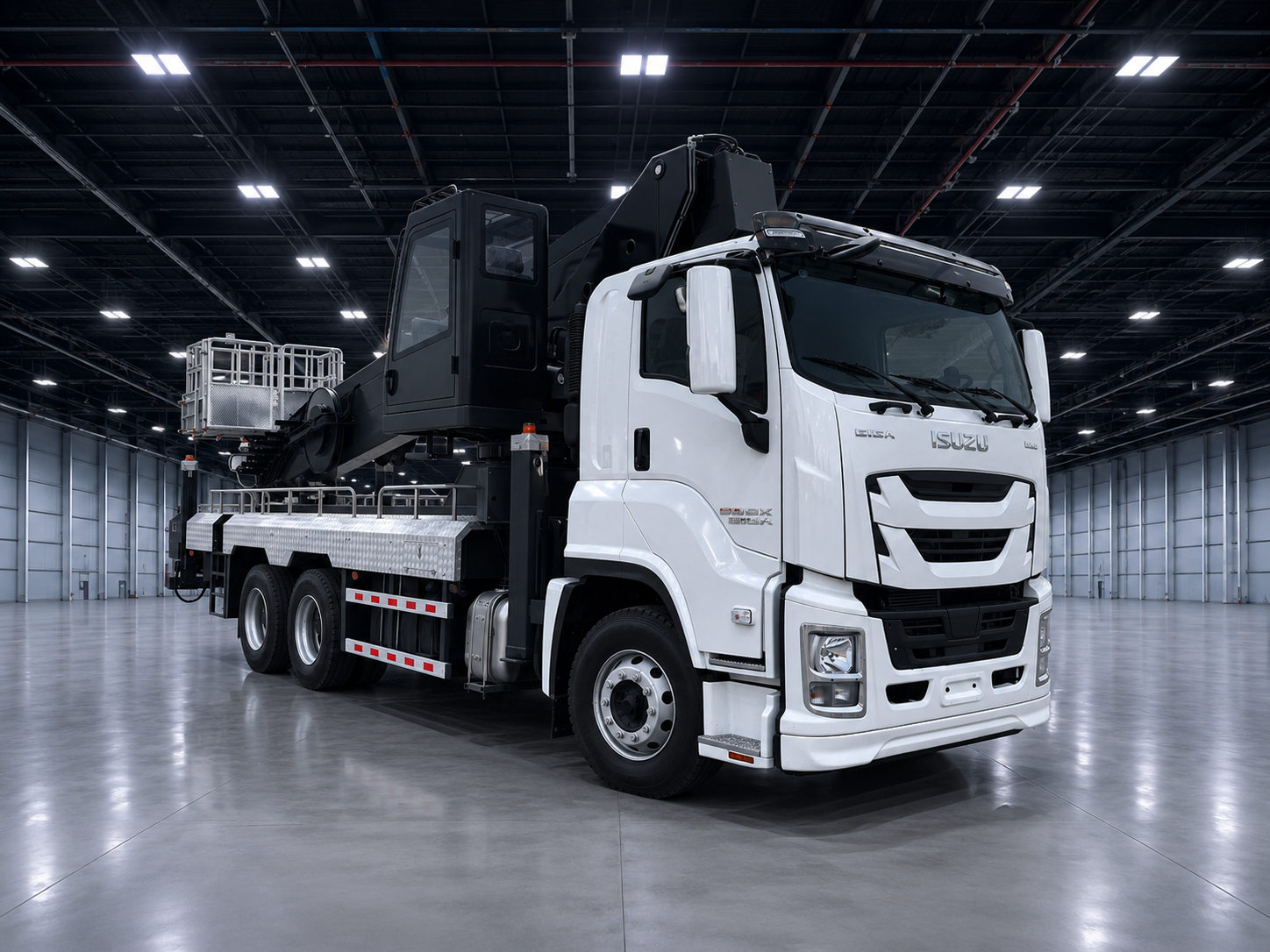 Автовышка Isuzu Giga, 56 метров с кабиной