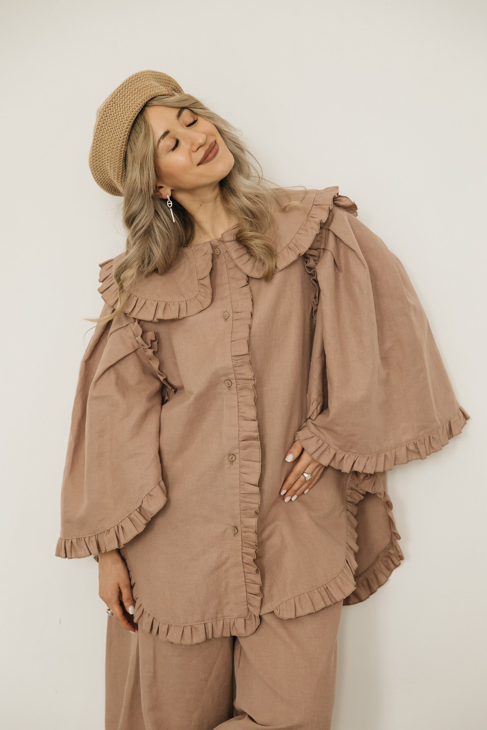 Блуза «Пудровая пташка»