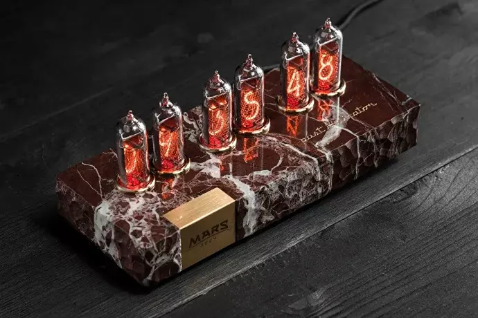 Mars-2024: Martian Stone nixie clock