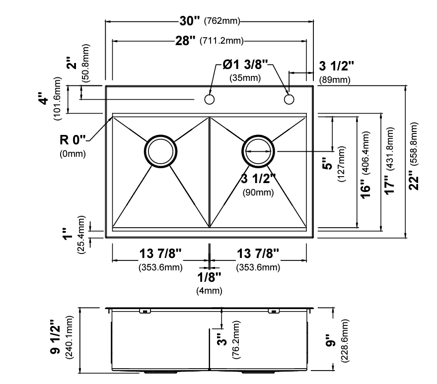 Кухонна мийка Kraus KWT302-30 - изображение 10