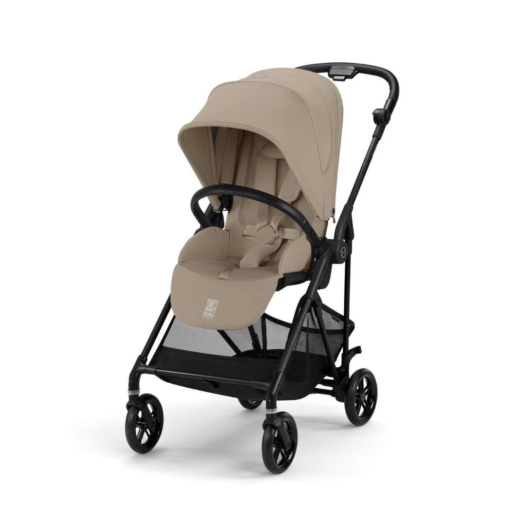 Cybex Melio Carbon коляска на белом фоне