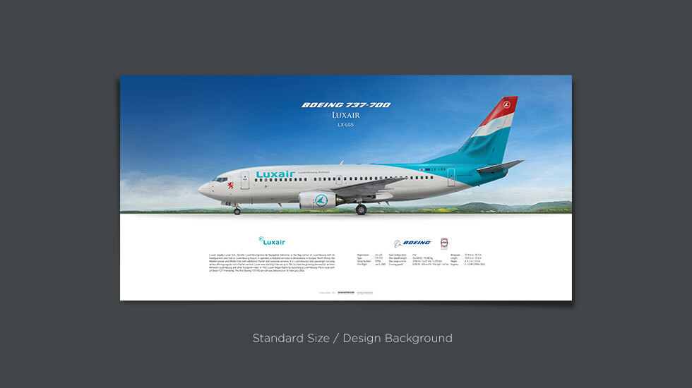 Luxair Boeing 737-700 LX-LGS | Aviaposter