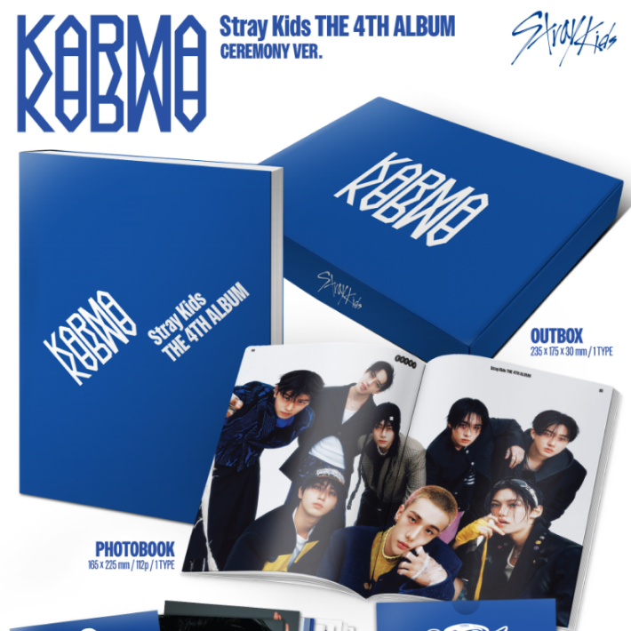 Альбом Stray Kids KARMA (CEREMONY Ver.) — коробка и фотобук