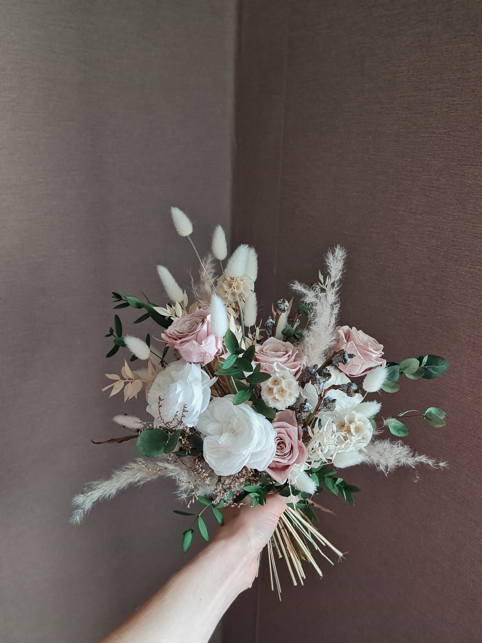 стабилизированные букеты невесты