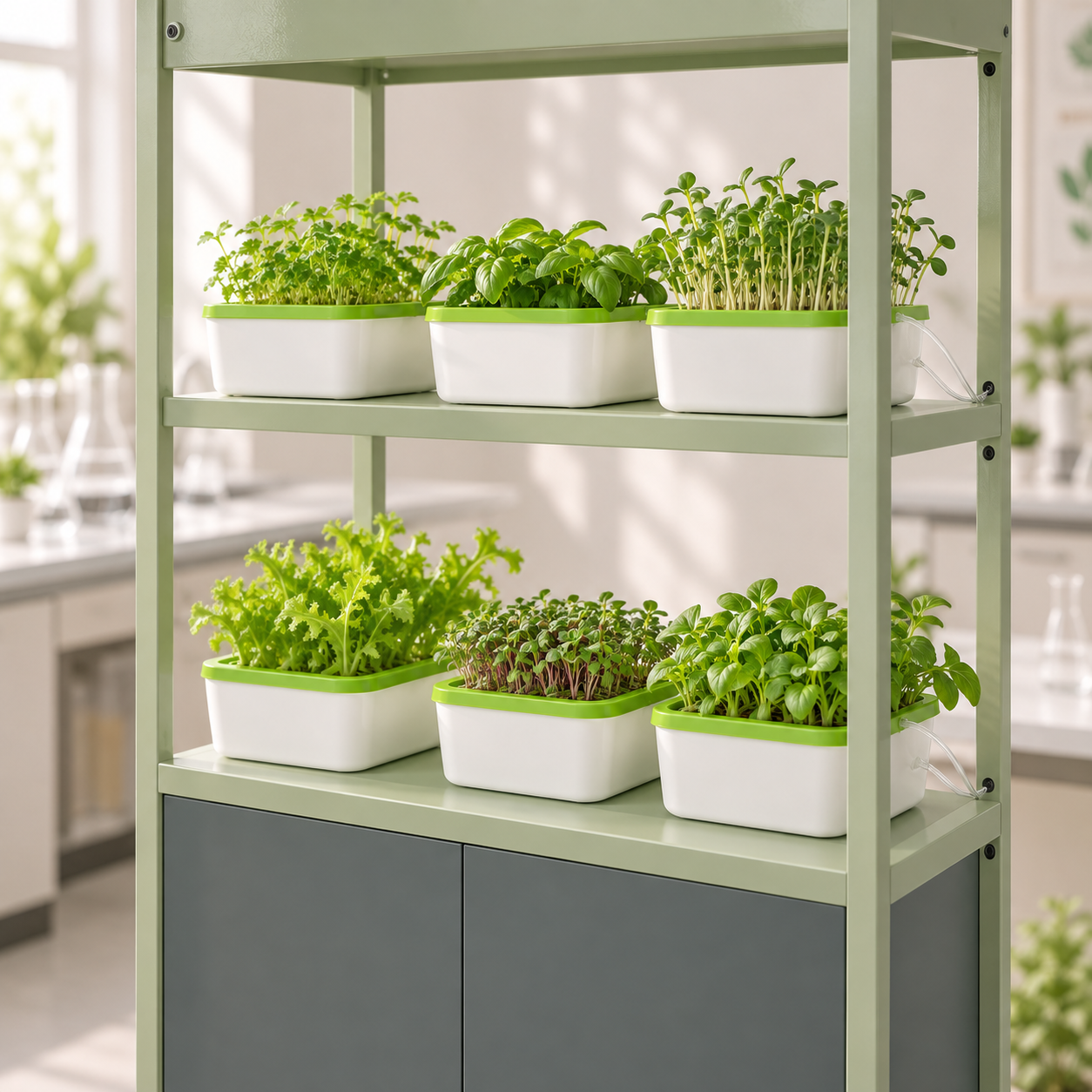 Hydroponic equipment for a teaching laboratory