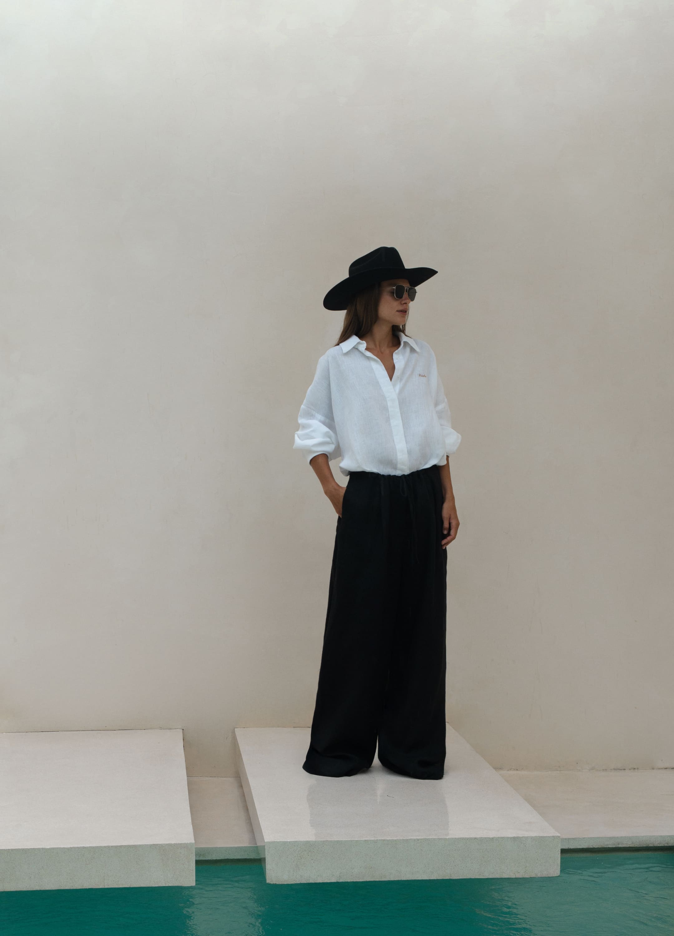 

Льняная рубашка Ideal - Белая, White;белый