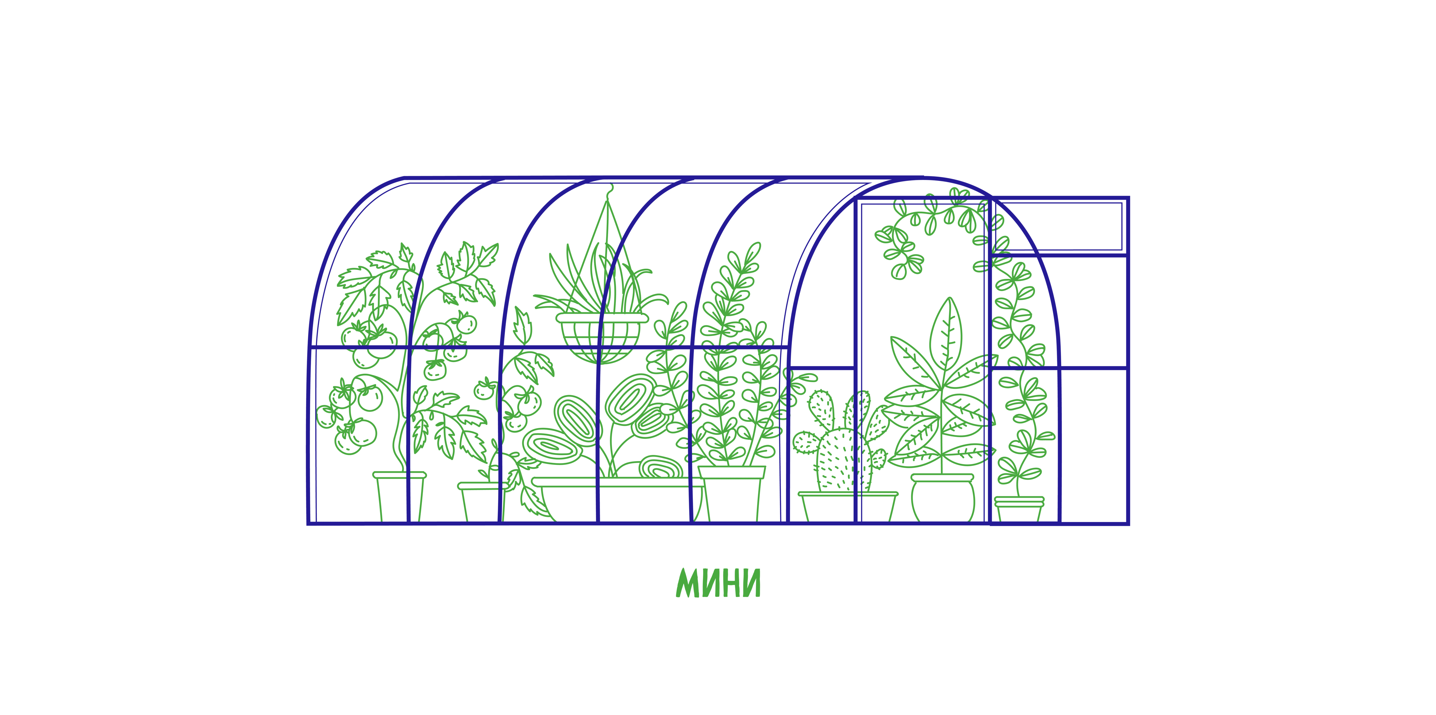 Теплица из поликарбоната Мини Классик в Минске и Беларуси