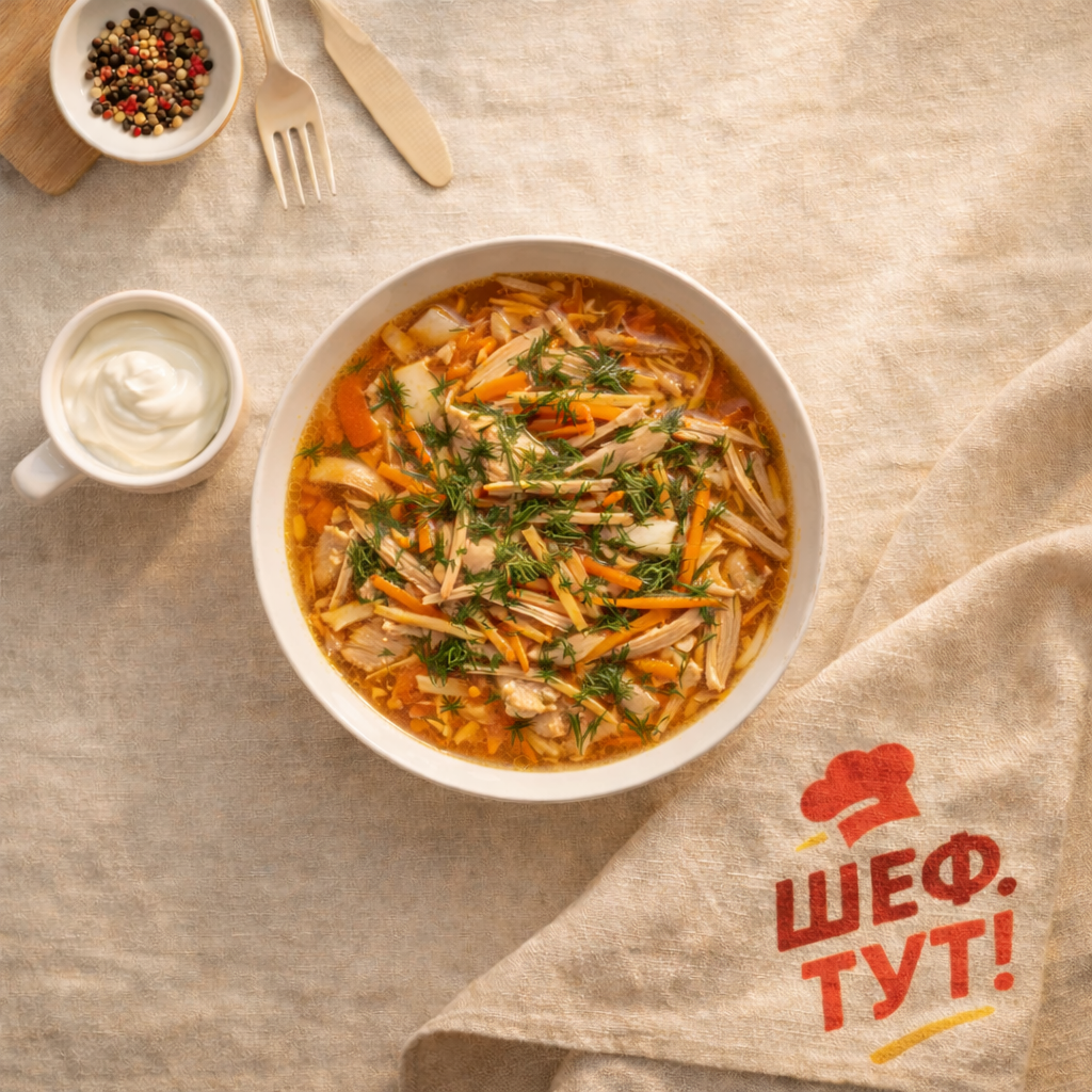 Щи с курицей