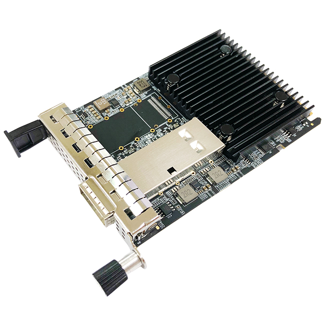 [N-1100] Сетевая карта ST-Lab N-1160 Broadcom 1-Port 100G QSFP56 OCP 3. ...