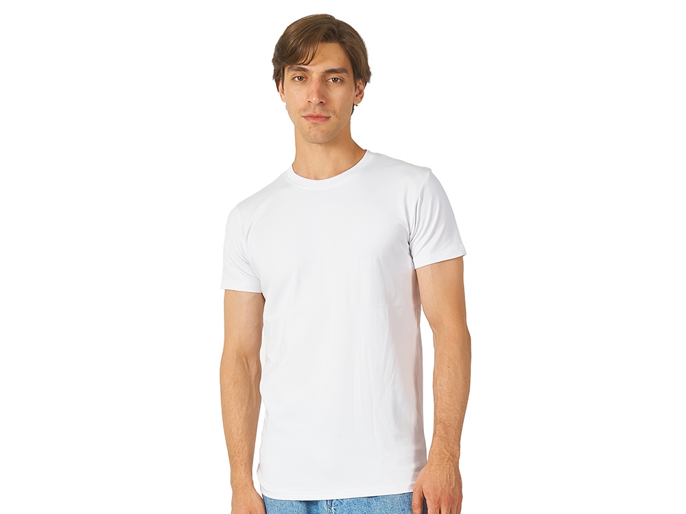 Футболка HD Fit короткий рукав с эластаном, мужская, белый — фото 1
