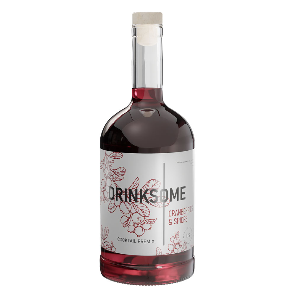 DRINKSOME Cranberries & Spices (безалкогольный кордиал Клюква и Специи  DRINKSOME 0,7 л) - DRINKSOME