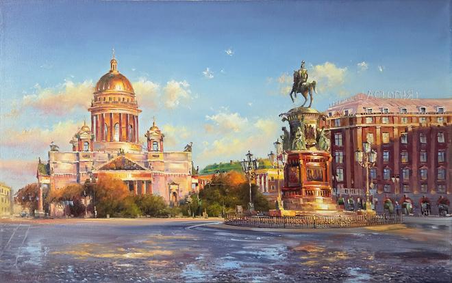 Картина «Утренний Исаакий» - Полюткин Олег