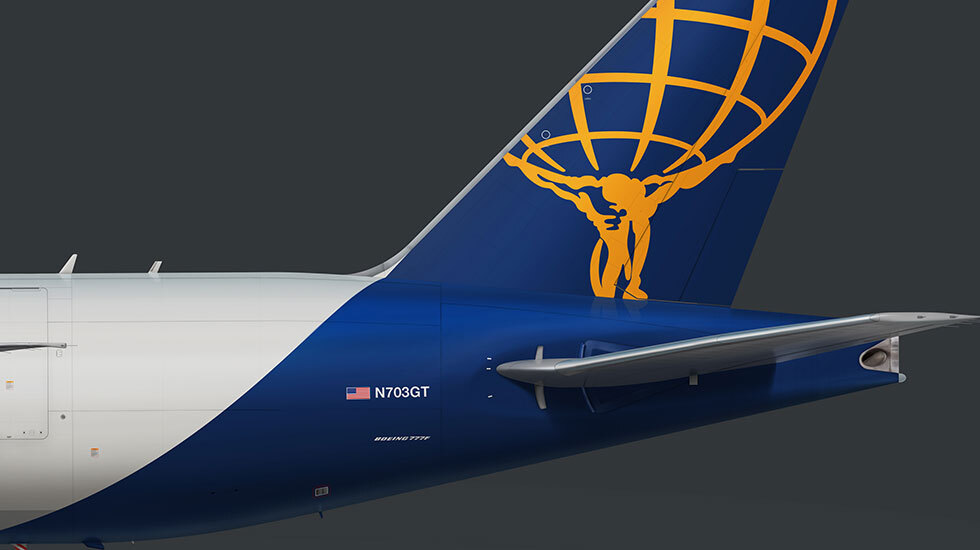 G2GTI1381 Atlas Air 阿特拉斯航空Boeing 777-200LRF N703GT 开门货机Geminijets 1:200  -飞机模型世界 GeminiJets GJGTI2147 Atlas Air Boeing 777F インタラクティブシリーズ N703GT; スケ