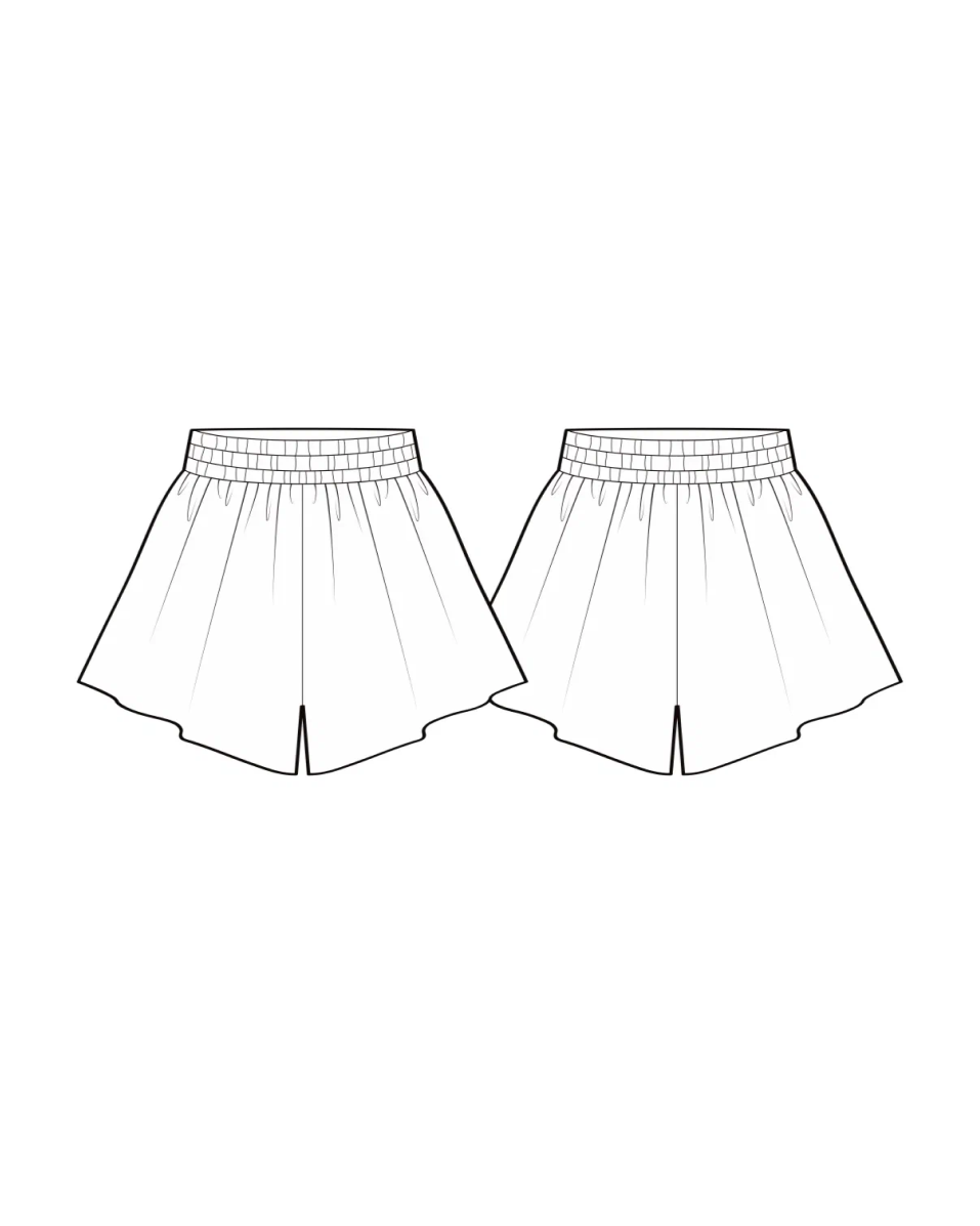 Женские трикотажные шорты выкройка