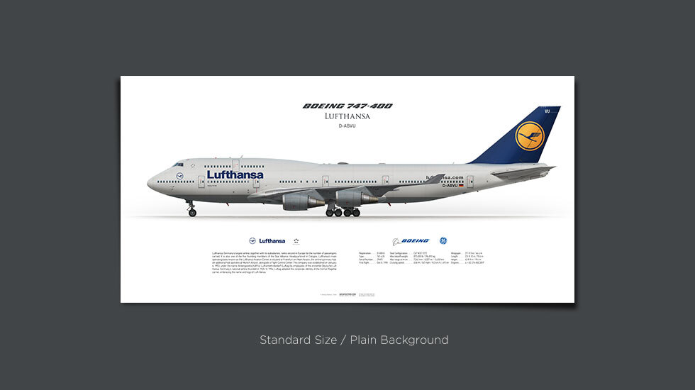 Lufthansa Boeing 747-400 D-ABVU | Aviaposter