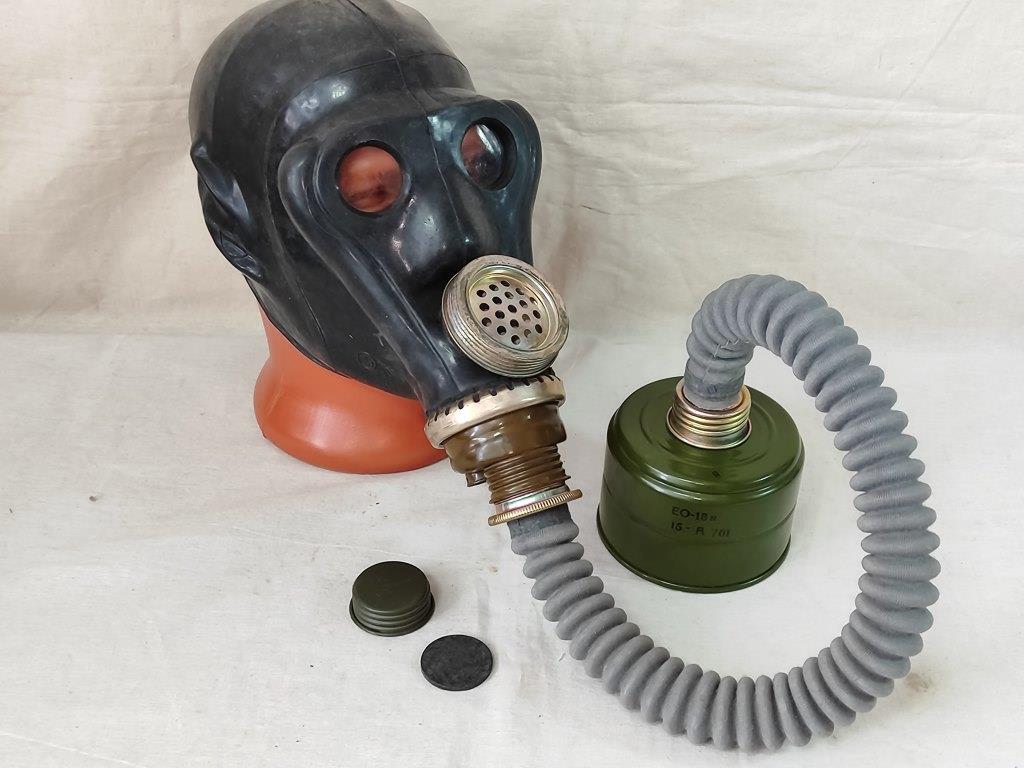 Original USSR SHMS gas mask RSH-4 PRV-U EO-62K Black gas