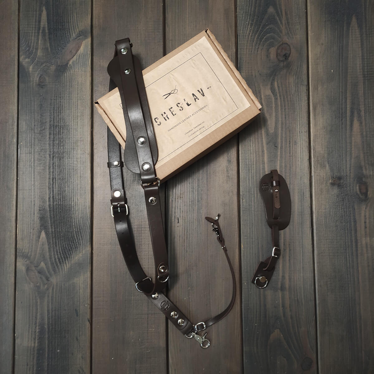 Ремень разгрузка для фотографа cheslav single brown