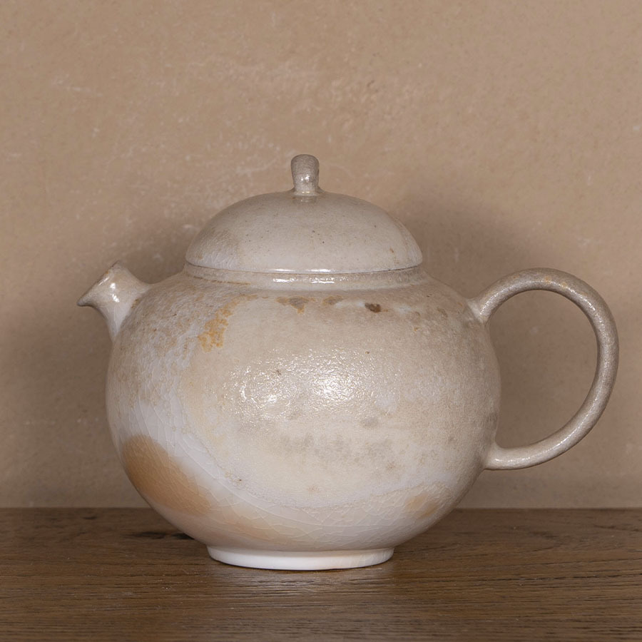 Чайник Дэхуа дровяного обжига он мастера Линь Чжисэн