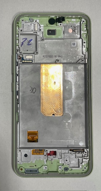 Дисплей с тачскрином Samsung (Самсунг) A546 / A54 (сервисный 100% оригинал) (зеленый) с рамкой