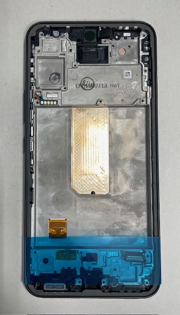 Дисплей с тачскрином Samsung (Самсунг) A546 / A54 (сервисный 100% оригинал) (черный) с рамкой