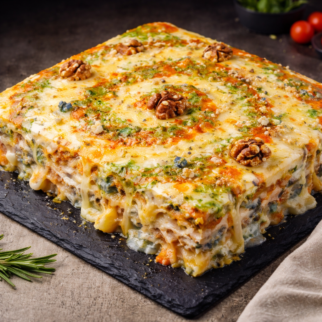 Мясной пирог "Пять благородных сыров" — 1800 г