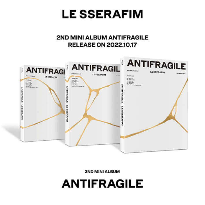 Мини-альбом LE SSERAFIM ANTIFRAGILE — три версии