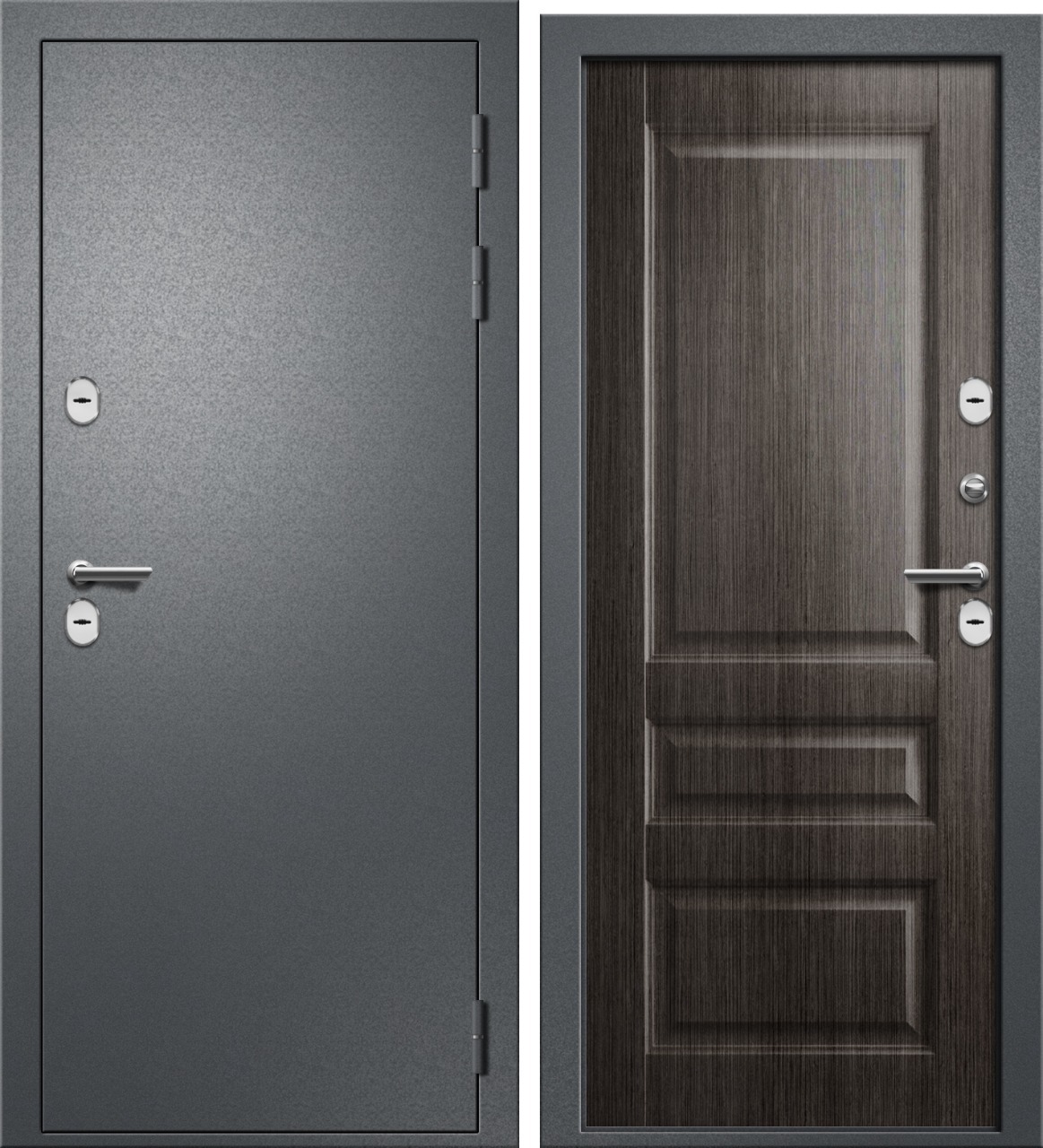 Входная Стальная Дверь Термо Арго Букле черный