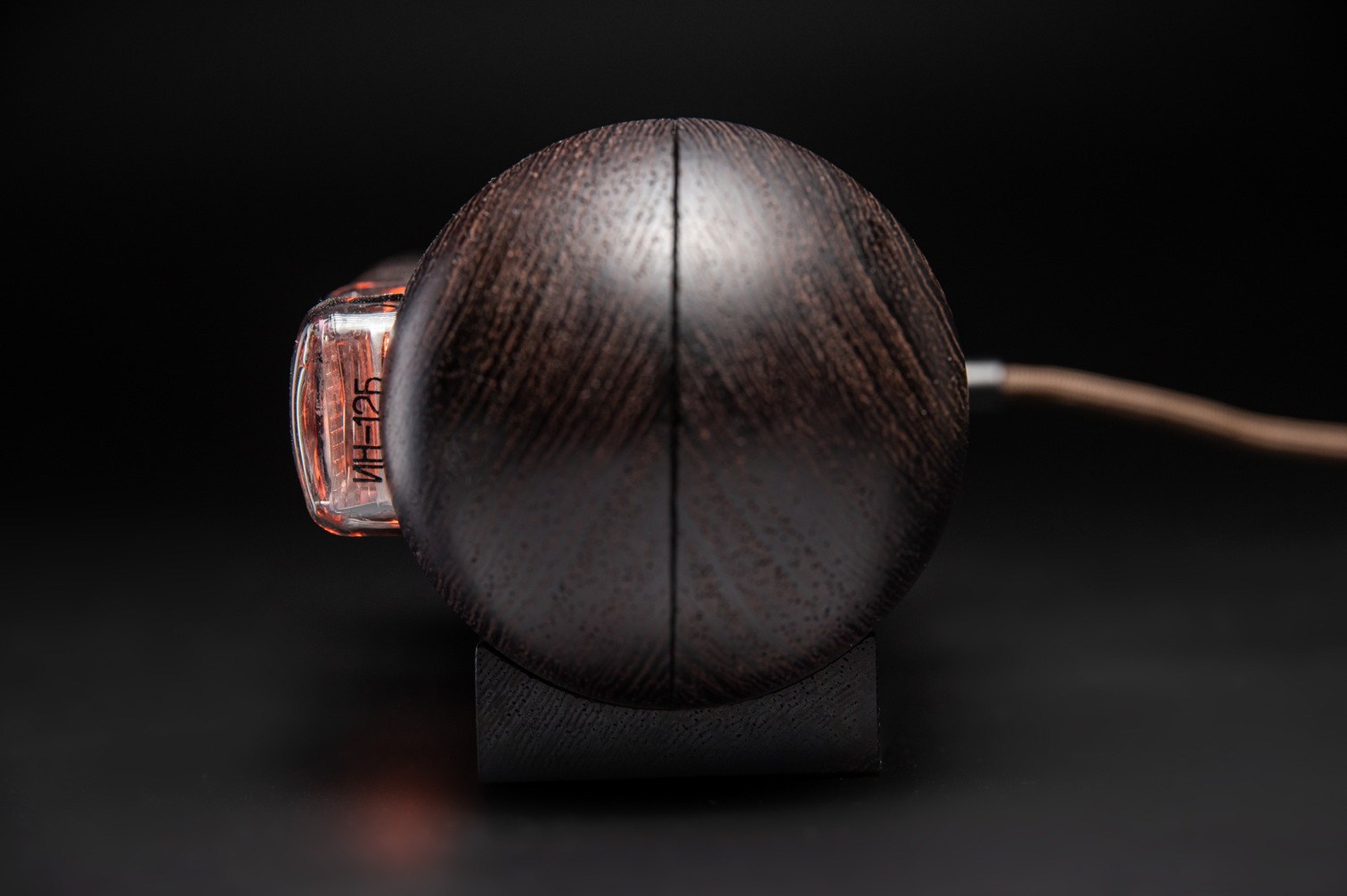 Capsule: Wenge nixie clock, view 2