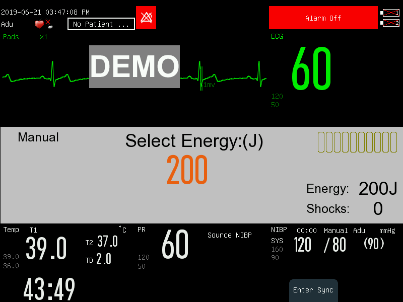 Дефибриллятор-монитор Comen S8 9