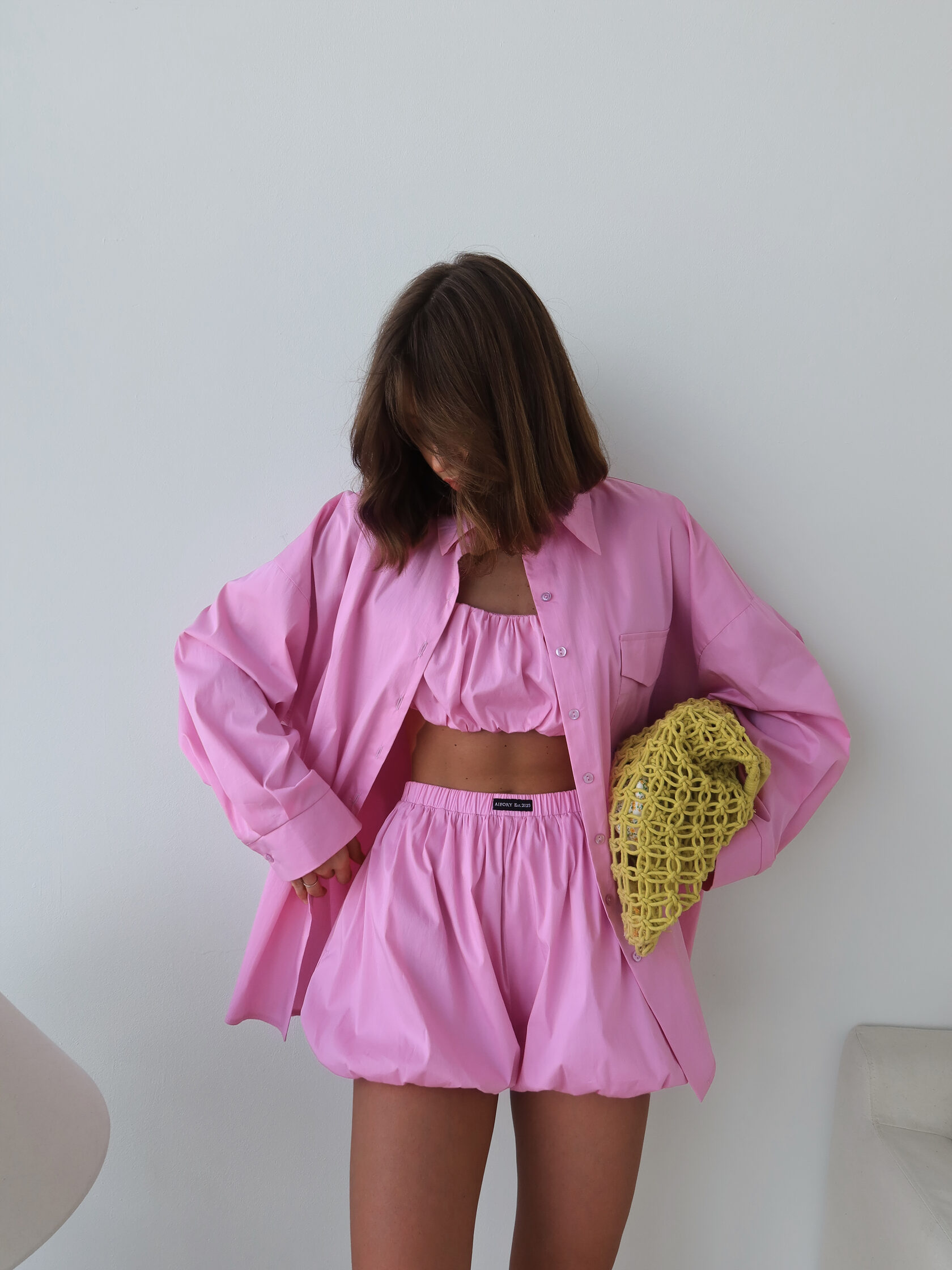 Костюм тройка в розовом цвете